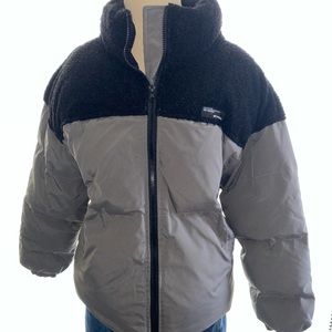 DAZY Color Block Puffer Coat